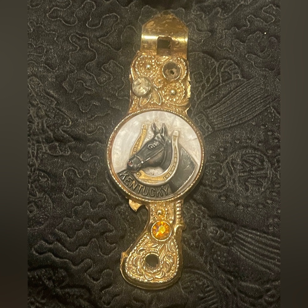 24k gold plated Kentucky antique bottle opener